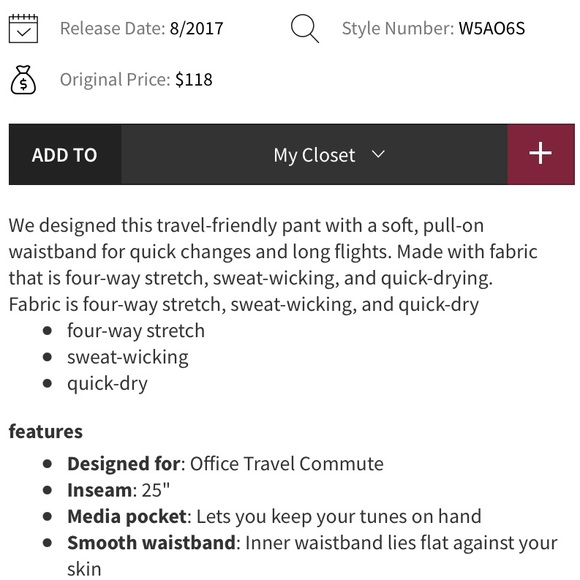 Lululemon Get there Pant (25”) - Picture 2 of 6